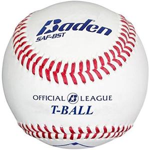 Baden T-Ball Safety Baseball | Sponge Rubber Center | Ideal for Young Players, Promoting Safety and Skill Development in T-Ball Games and Practice | One Dozen (Official)