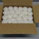 8 Hour White Votive Candles for Weddings Party Spa and Emergency, Set of 72 Small Unscented Bulk Candles for Restaurants and Home Decoration (1.25 Inch, 72 Pack)