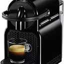 Nespresso De'Longhi Inissia 203549 Nespresso Capsule Coffee Maker, Plastic, Black, Best Before: 02/28/2026