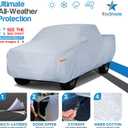 EzyShade 10-Layer Truck Cover Waterproof All Weather. See Vehicle Size-Chart for Accurate Fit. Full Outdoor Pickup Truck Covers for Silverado F150 RAM 1500. Sun Wind Rain. Size T4 (See SizeChart)