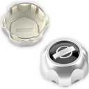 2pcs Silver Wheel Center Caps Compatible with Nissan Frontier 2000-2002 & Xterra 2000-2004 16inch Wheels Replacement for 40315-7Z100