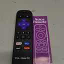 Replacement for Roku Voice Remote : Voice Remote Control for Roku TV, Audio Devices, Streaming Stick, Most Players with 4 Shortcuts & Easy Setup, Purple