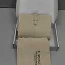 A6 Goat Genuine Leather Journal Notebook, Stalogy Rings Planner Pocket size Notebook with 30MM Binder Mini Agenda Diary (Milk White)