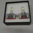 D3S D3R LED Bulbs, 24000LM +600% Brightness, 6500K Cool White, High & Low Beam, Plug & Play, Canbus Error Free, Fog Light Bulbs, Pack of 2
