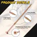 Blulu 1000 Pcs #10 x 4-3/4 Inch Multi-Purpose Deck Screws, Coated Exterior Star Drive, Decking Framing Screws with Protective Coating for Construction, Repair