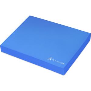 ProsourceFit Exercise Balance Pad – Large Cushioned Non-Slip Foam Mat & Knee Pad for Fitness, Stability Training, Physical Therapy, Yoga 15"x19", Blue