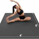 Large Yoga Mat, 6' x 4'/6' x 3' x 6mm /8mm/12mm Thick Workout Mat
