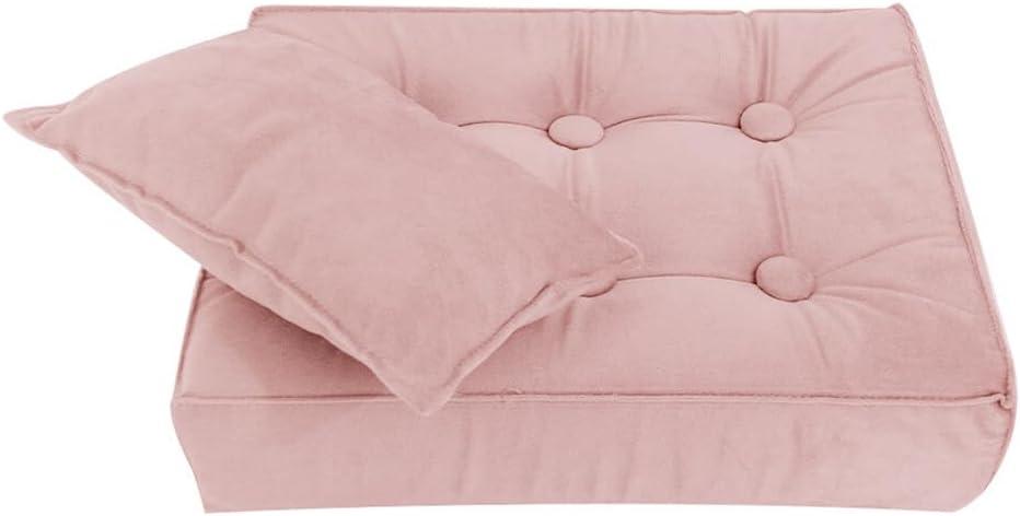 Baby Photoshoot Props, Mini Mattress Pillow Photography Accessories, Newborn Photography Props Baby Bedding Cushion, Baby Posing Pillow, Photography Bed Mat, Medium, Pink, USAEUBU1644