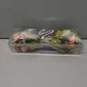 KAOYOO 2 PCS Artificial Rose Bouquet Short Stems for DIY Wedding Decoration Bridal Bouquet Home Decorations(2-PCS) (Pink/Champagne)