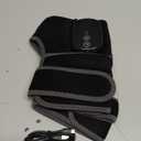 Cordless Heated Knee Massager, 3-in-1 Heating Pad with 3 Vibration and Heating Mode, Auto-Off Timer, Knee Brace for Shoulder Elbow, Gifts for Men Women, Black 1PC (One Size)