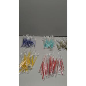 100 PCS Disposable Toothbrushes Multicolor