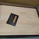 Hard Maple Wood Cutting Board for Kitchen Non Slip Feet Over Sink, 20"L x 16"W