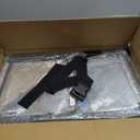 Tailgate Ladder for Pickup Trucks- Heavy Duty Foldable Rear Ladder Anti-Slip Steps, Adjustable Height Universal Fit Truck Accessories for Ram Ford Chevy GMC, Easy Installation with 4 Screw Options (Black)