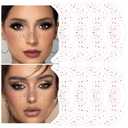 8Ps Face Glitter Speckles Patches, Rose Gold Glitter Freckles Face Tattoo, Glow Up Makeup Patches, Cute Glitter Makeup Accessories for Women, Cosmetic Glitter for Face Gift (1 Ounce (Pack of 1))