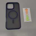 TORRAS Magnetic Shockproof for iPhone 16 Pro Max Case, [4X Military-Grade Protection] [Compatible with MagSafe] Translucent Case for iPhone 16 Pro Max Anti-Scratch Guardian 6.9" (Blue)