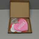 Menkxi 6 Pcs Valentine Yard Sign with Light Heart Garden Stakes Outdoor Lawn Decor Heart Stake for Valentine's Day Party Anniversary Outdoor Pathway Walkway Yard Decorations (Bright)