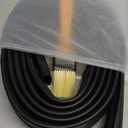 Garage Door Seal P Bulb - 10.2ft Flexible Weatherproof TPE Seal for Single-Channel Doors, Easy DIY Installation, Prevents Drafts, Noise Reduction, Saves Energy, 0.19" Tips | 0.20-0.25" Fit Range