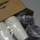 RACETOP [100 pack] Disposable Coffee Cups with Lids 12 oz, Hot Paper Cups with Lids, To Go Cup with Lid