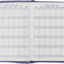 Christian Art Gifts 2026 12 Month Vegan Leather Zippered Executive Scripture Planner for Women: Amazing Grace Encouraging Message, Daily Planning/Budgeting, Time Slots, To-dos, Purple Floral/Rose Gold