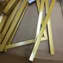 Wokceer Wedding Arch Backdrop Stand Square 6.6FTx6.6FT Gold Metal Balloon Arch Stand Garden Arbor Backdrop Frame for Wedding Birthday Party Baby Shower Photo Booth Background Decoration