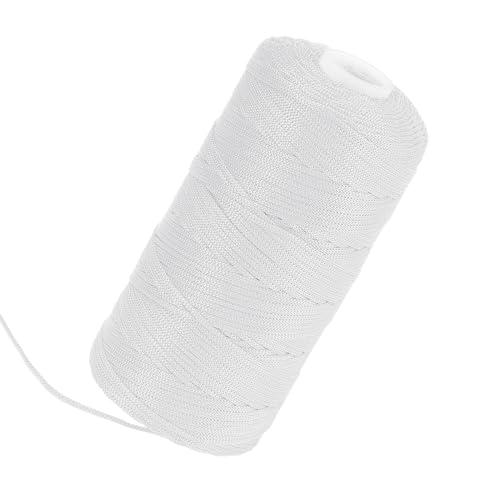 White Mason Line String 600 Feet #18 Braided Nylon Twine String for Masonry Jobs,General Construction Layout,Gardening and DIY Projects,Masonry Tools Construction String for A String line Level 5 Pack