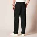 Amazon Essentials Men's Classic-Fit Wrinkle-Resistant Pleated Chino Pant, True Black, 38W x 32L