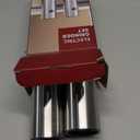 Electric Salt and Pepper Grinder Set, Pepper and Salt Shakers, Auto Pepper Mill with Rechargeable Base/Led Light/Adjustable Coarseness, Kitchen Essentials Ideal for Daily Use & New Home Gift (Stainless steel color)