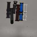 5 Pack Sport Bands Compatible with Apple Watch Band 44mm 45mm 46mm 42mm 41mm 40mm 38mm 49mm for Men Women, Breathable Silicone Wrist Strap for iWatch Series 11 10 9 8 7 6 5 4 3 2 1 SE3 2 1 Ultra3 2 1 (Anthracite Black/White Black/Black Blue/Black Red/Black Gray)