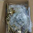 Modern Gold Chandelier for Dining Room 6 Lights Candle Chandelier Light Fixtures 26" Hanging Pendant Light Rustic Industria Chandeliers for Farmhouse Living Room Bedroom Foyer Entryway