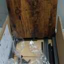 Tv Tray Table, 8-Level Adjustable Height Couch Side Table90 Tilt Angle Adjustments C-Shaped End Table, with Phone & Tablet Slot Sofa Computer Desk for Couch, Sofa, Bed, Chair, Living Room (Brown)