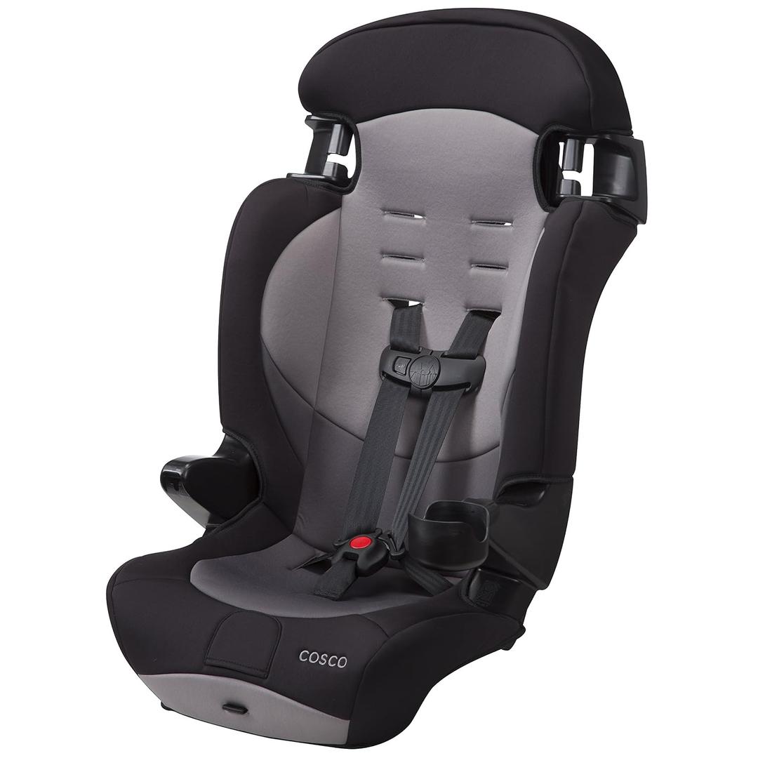 Cosco Kids Finale DX 2-in-1 Booster Car Seat, Forward Facing Toddler Car Seat (40-65 lbs) and Belt Positioning High Back Booster (40-100 lbs), Dusk, MFG Date 2026/01/07