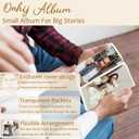 Christian Photo Album 4x6 Hold 36 Photos, Be Still and Know That I Am God Bible Verse Small Photo Album Picture Memory Book Keepsake for Family Wedding Anniversary Travel Vacation