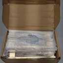 10 Pack Square Brushed Gold Cabinet Pulls, 5 Inch(128mm) Hole Centers Brushed Gold Cabinet Handles Hardware for Kitchen Cupboard Closet Bathroom Dresser Drawer, Solid Zinc Alloy