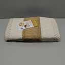 Boho Placemats 4/6/8 Set of Round Woven Placemat Macrame Style Bicolor Stitching Long Table Runner Farmhouse Rustic Natural Burlap Cotton for Kitchen Dining Table(6 Sets,Brown,12x72)