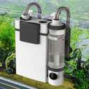 hygger Quiet Hang On Back Aquarium Filter 5-30 Gallon Small Fish Tank Canister Filter with Surface Skimmer Spray Bar 3 Floss Pads Filter Media Adjustable Flow, Easy Water Change 132 GPH