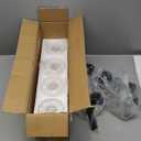Matte Black Bathroom Vanity Lights with Milky White Glass Shade,Bathroom Lighting Fixtures Over Mirror,4 Light Vanity Light, E26 Socket (Bulbs Not Included)