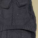 Queenmore Small Dog Pullover Sweater, Cold Weather Cable Knitwear, Classic Turtleneck Thick Warm Clothes for Chihuahua, Bulldog, Dachshund, Pug (Dark Navy, Large)