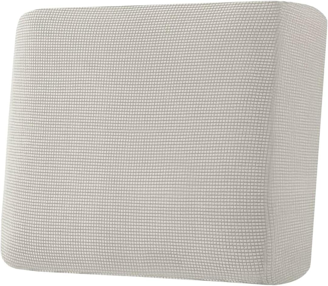 H.VERSAILTEX Super Stretch Individual Seat Cushion Covers Sofa Covers Couch Cushion Covers Slipcover Sets Thick Jacquard Textured Twill Fabric (1 Piece Chair Cushion Cover, Island Fossi)