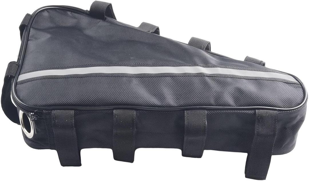 Ebike Battery Bag Triangle Electric Bike Frame Battery Pouch Bag For Lithium-Ion Battery, Hanging Bike Case For 24V/36V/48V/60V/72V, For Mountain Road Bike Riders (black)