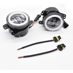 Fog Light Assembly for Off-road Compatible for Hummer H2 H3 Fog Lights 2004 2005 2006 2007 2008 2009, Front Bumper Fog Lamps with DRL & Amber Turn Signals, 2-Pack