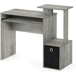 Furinno Econ Multipurpose Home Office Computer Writing Desk, French Oak Grey