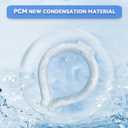 3 x Portable Ice Ring, Neck Cooling Tube, Wearable Cooling Neck Cooler, Reusable Cooling Artifact Suitable for Hot Weather, Indoor and Outdoor Workers, Summer Parades and Celebrations (Transparent)