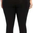 Plus Size Leggings, Black Mesh Yoga Pants for Women with Pockets High Waisted Tummy Control & Squat Proof Workout Leggings Black 5XL (Black)