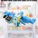 242252702 Refrigerator Water Inlet Valve Fit for Frigidaire Kenmore Electrolux Crosley Fridge Water Valve Replace 241636701 240531101 2692163 PS7784018 241734301 241734402 Кefrigerator Мalve