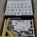 PlayBook'd Hangman Vocabulary Words Spelling Challenge Table Game, 3D Printed Portable Books Design Board, Decorative Bookshelf Strategy Game
