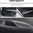 Compatible with 2008 2009 2010 2011 2012 Honda Accord Sedan Center Console Armrest Cover & Front Door Panels Replacement Black
