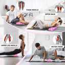 Yes4All EVA Firm Foam Roller for Stretching, Half Yoga Back Roller for Muscle Massage for Pilates, Yoga, Balance & Core Exercises - 12/36 inches