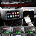 Plug & Play Car Radio Stereo for Nissan Rogue Selet 2014-2015/Sentra 2015-2019/Versa 2014-2019/Versa Note 2014-2019/Quest 2011-2017/TITAN 2013-2015 W/Carplay Android Auto Touchscreen Bluetooth AM/FM