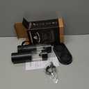 Electric Salt and Pepper Grinder Set - Rechargeable Automatic Salt and Pepper Shakers, Kitchen Appliances with External Adjustable Coarseness, Larger Hopper for Cooking, Home Gifts(2 Pack,Black/Black)