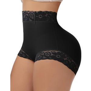 SHAPSHE Tummy Control Shapewear Shorts Butt Lifter Panties Slimming Body Fajas Colombianas Moldeadoras Shaper Underear (Black, L)